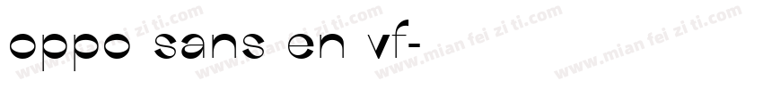 oppo sans en vf字体转换